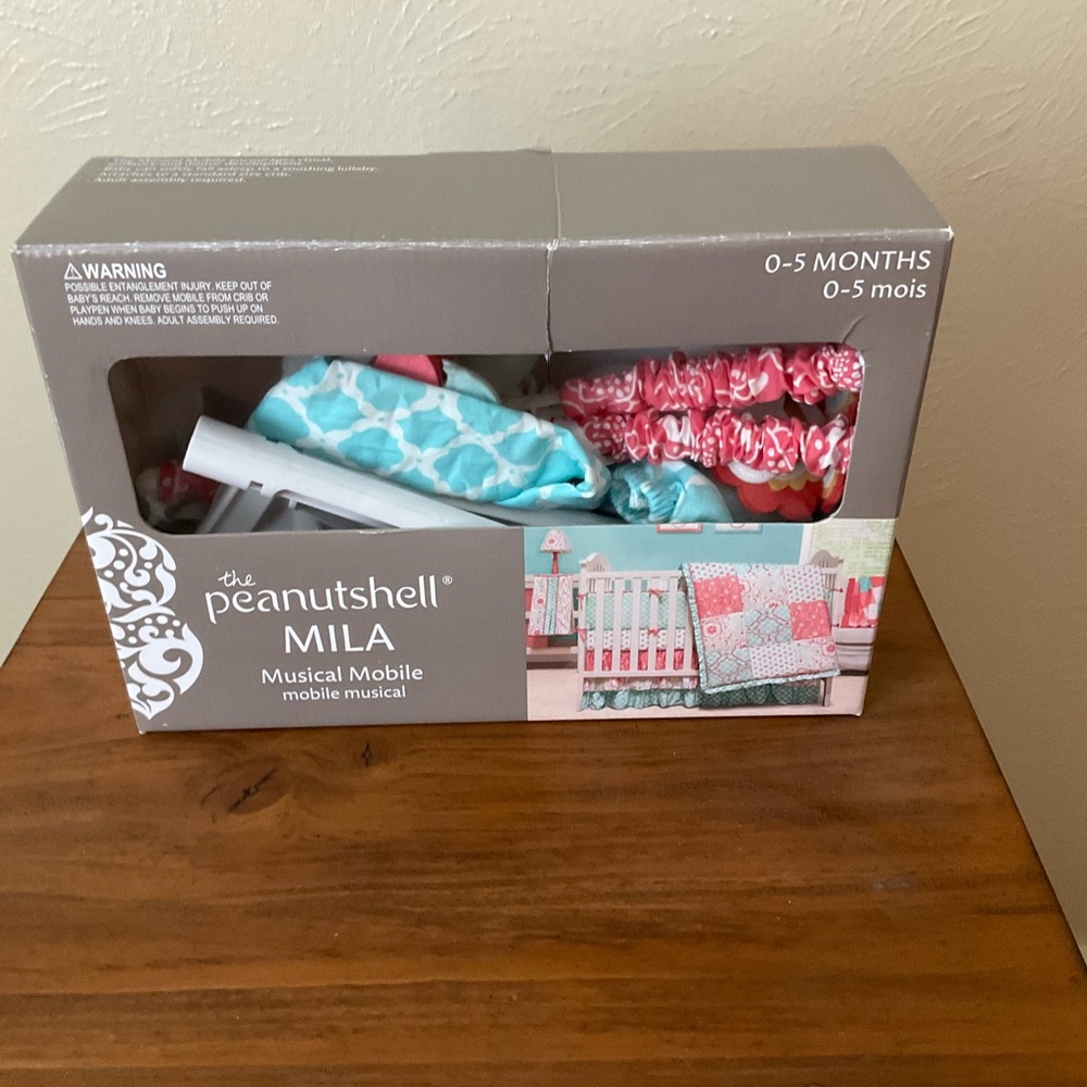 The Peanutshell Mila Musical Mobile - Pink and Blue